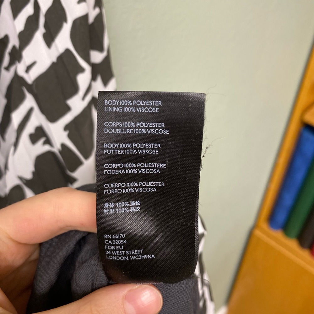Anthropologie Maeve Asymmetrical Black and White Skirt - Picture 3 of 9